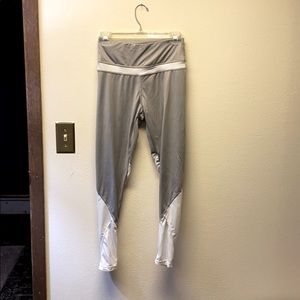 Grey and white leggings